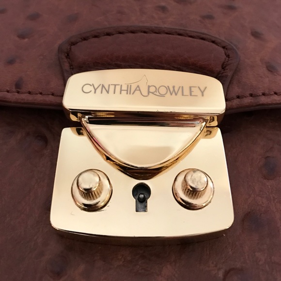 Cynthia Rowley 100% leather Ostrich 💼 Print! - Picture 6 of 6